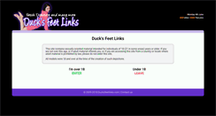 Desktop Screenshot of ducksfeetlinks.com